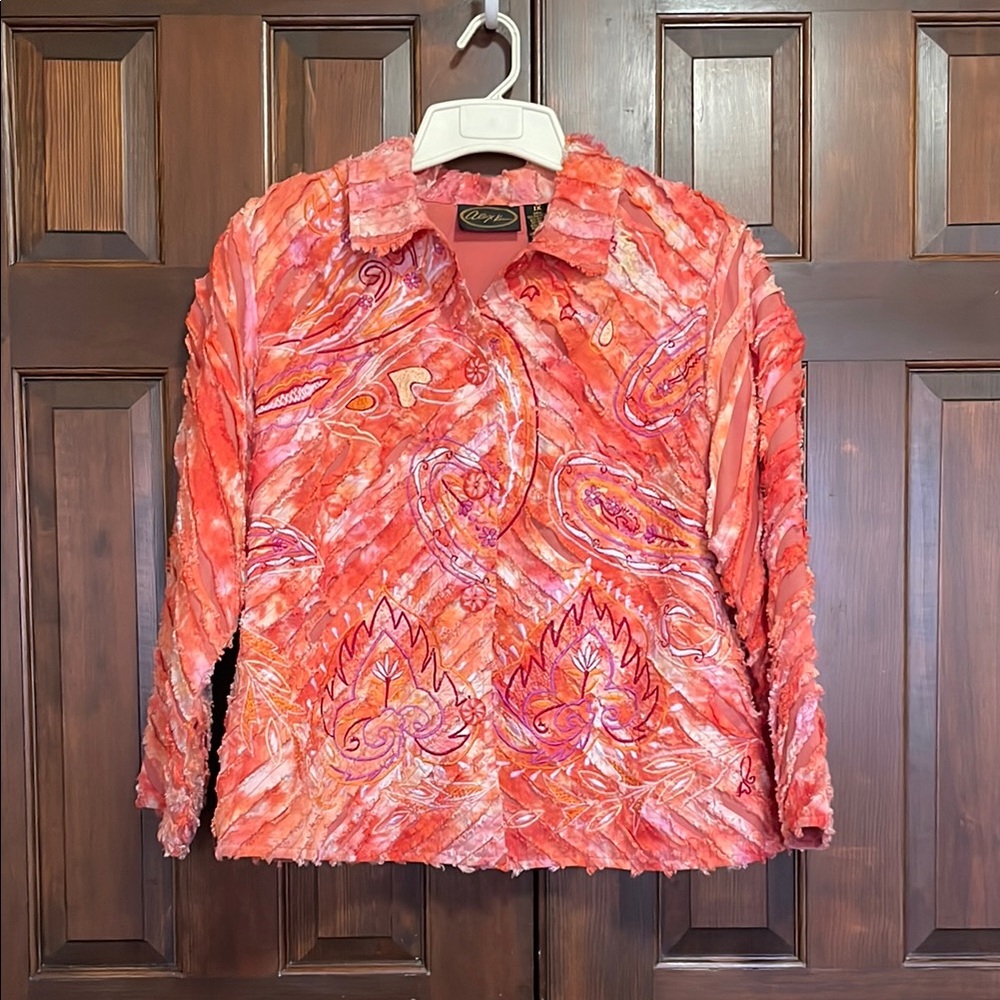 Vintage Flemingo theme Pink Paisley Top party outfit